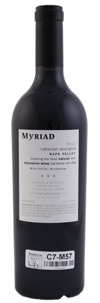 2012 Myriad Cellars Cabernet Sauvignon, 750ml