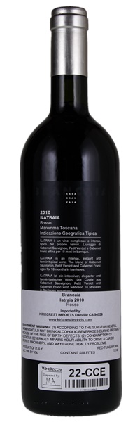 2010 Brancaia Maremma Toscana Ilatraia, 750ml