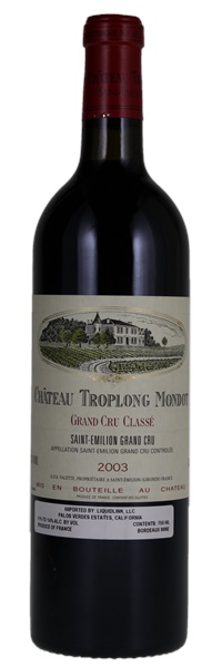2003 Château Troplong-Mondot, 750ml
