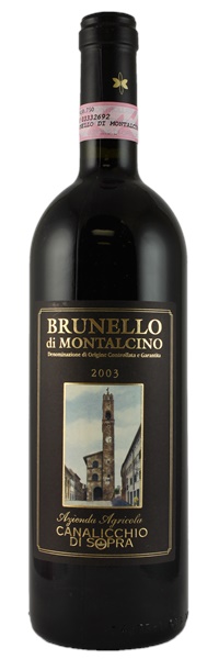 2003 Canalicchio di Sopra Brunello di Montalcino, 750ml