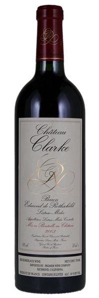 2003 Château Clarke, 750ml
