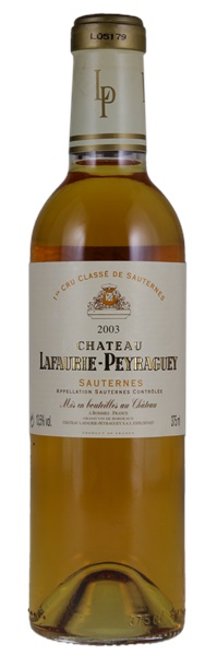 2003 Château Lafaurie-Peyraguey, 375ml