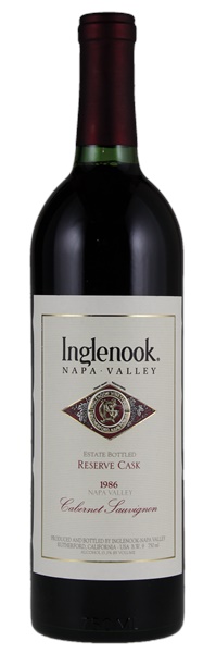 1986 Inglenook Reserve Cask Cabernet Sauvignon, 750ml