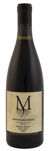 2008 Montinore Graham's Block 7 Single Vineyard Pinot Noir, 750ml