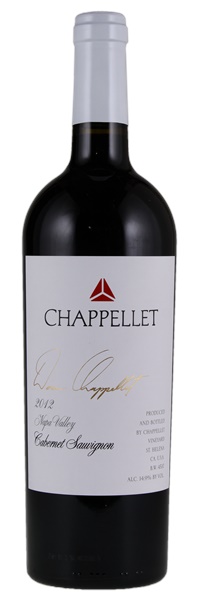2012 Chappellet Vineyards Cabernet Sauvignon, 750ml