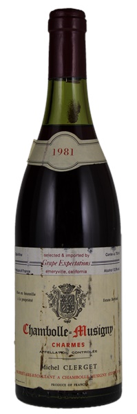 1981 Michel Clerget Chambolle-Musigny Charmes, 750ml