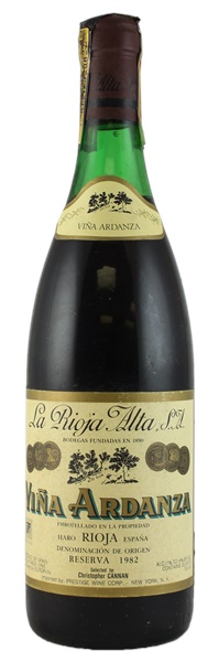 1982 La Rioja Alta Vina Ardanza Rioja Reserva, 750ml