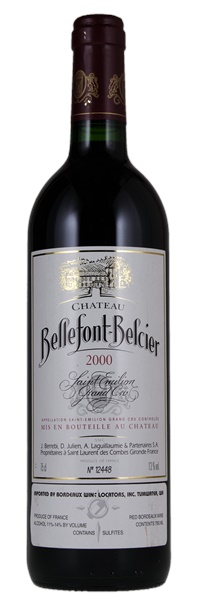 2000 Château Bellefont Belcier, 750ml