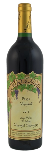 2012 Nickel and Nickel Hayne Vineyard Cabernet Sauvignon, 750ml