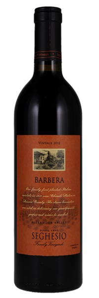 2012 Seghesio Family Winery Barbera, 750ml