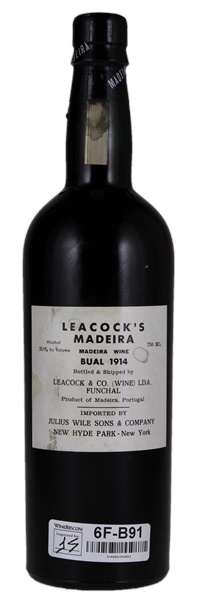1914 Leacock Bual Madeira, 750ml
