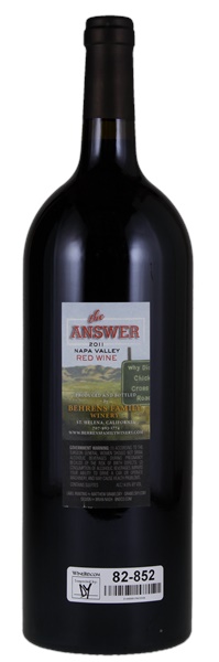 2011 Behrens Family Winery The Answer, 1.5ltr