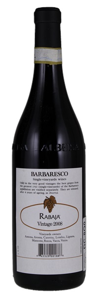 2008 Produttori del Barbaresco Barbaresco Rabaja Riserva, 750ml