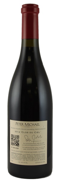2012 Peter Michael Clos du Ciel Pinot Noir, 750ml