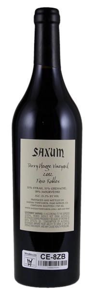 2012 Saxum Terry Hoage Vineyard, 750ml