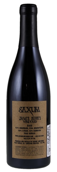2012 Saxum James Berry Vineyard, 750ml