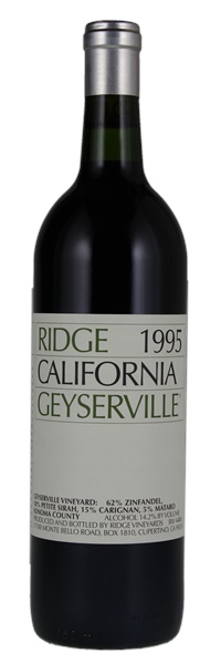 1995 Ridge Geyserville, 750ml