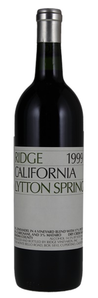 1999 Ridge Lytton Springs, 750ml