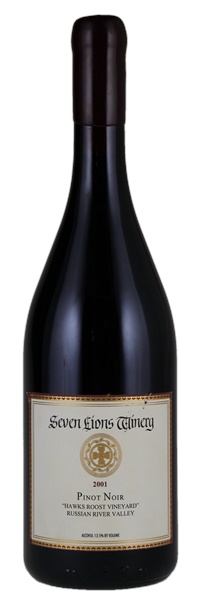 2001 Seven Lions Winery Hawks Roost Vineyard Pinot Noir, 750ml
