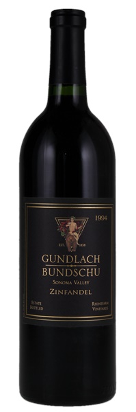 1994 Gundlach Bundschu Rhinefarm Vineyard Zinfandel, 750ml