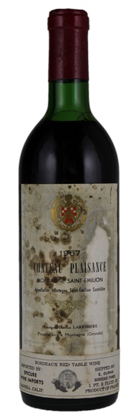 1967 Château Plaisance, 750ml