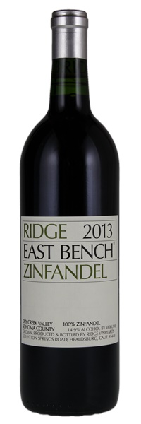 2013 Ridge East Bench Zinfandel, 750ml