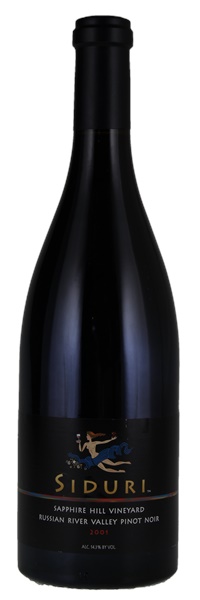 2001 Siduri Sapphire Hill Vineyard Pinot Noir, 750ml