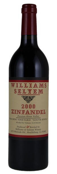 2000 Williams Selyem Forchini Vineyard South Knoll Zinfandel, 750ml