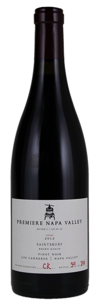 2012 Premiere Napa Valley Auction Saintsbury Brown Ranch Pinot Noir, 750ml