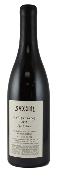 2012 Saxum Heart Stone Vineyard, 750ml