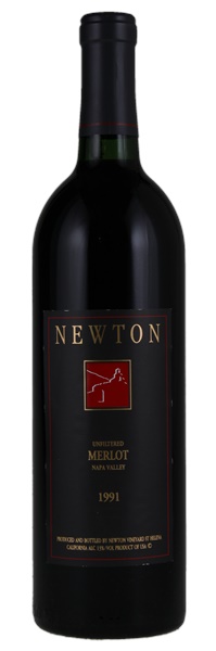 1991 Newton Unfiltered Merlot, 750ml