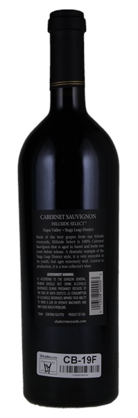 1999 Shafer Vineyards Hillside Select Cabernet Sauvignon, 750ml