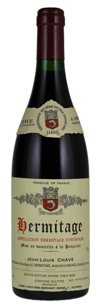 1986 Jean-Louis Chave Hermitage, 750ml