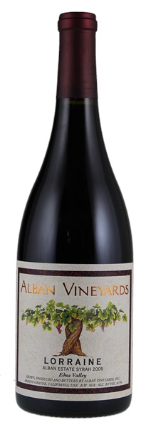 2005 Alban Vineyards Lorraine Vineyard Syrah, 750ml