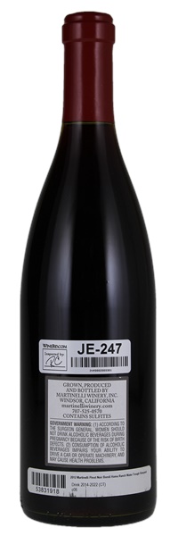 2012 Martinelli Bondi Home Ranch Water Trough Vnyd Pinot Noir, 750ml