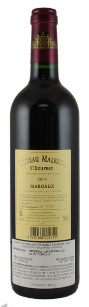 2005 Château Malescot-St Exupery, 750ml