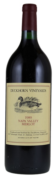 1989 Duckhorn Vineyards Napa Valley Merlot, 1.5ltr