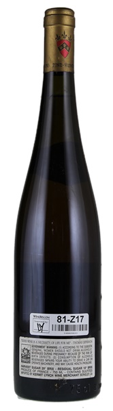1999 Zind-Humbrecht Pinot Gris Rangen de Thann Clos St. Urbain Vendange Tardive, 750ml