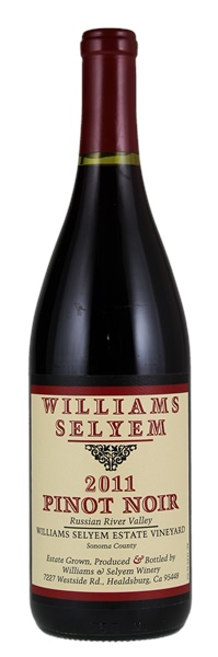 2011 Williams Selyem Williams Selyem Estate Vineyard Pinot Noir, 750ml