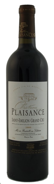 2000 Château Plaisance, 750ml
