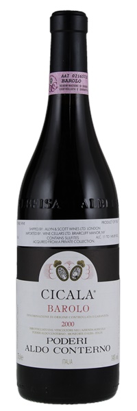 2000 Aldo Conterno Barolo Bussia Cicala, 750ml