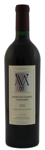 2002 Marston Family Vineyards Cabernet Sauvignon, 750ml
