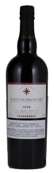1949 Domaines et Terroirs de Sud Vin Doux Naturel Banyuls Grand Cru, 750ml