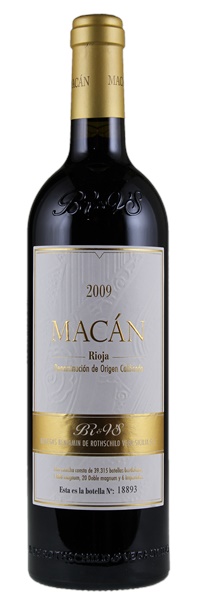 2009 Benjamin Rothschild & Vega Sicilia Macan, 750ml