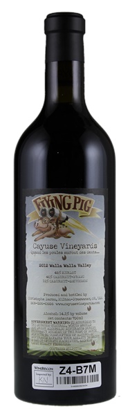2012 Cayuse Flying Pig, 750ml