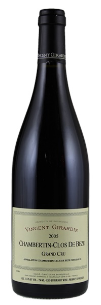2005 Vincent Girardin Chambertin Clos de Beze, 750ml