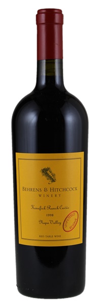 1998 Behrens & Hitchcock Kenefick Ranch Cuvee Unfiltered Reserve Red Table Wine, 750ml