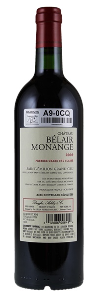 2009 Château Belair-Monange, 750ml