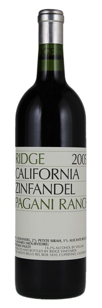 2005 Ridge Pagani Ranch Zinfandel, 750ml