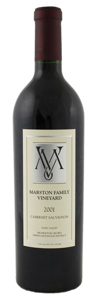 2001 Marston Family Vineyards Cabernet Sauvignon, 750ml